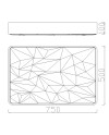 ***OFER/DES*** ROMBOS * PLAFÓN RECTANGULAR - DIMABLE